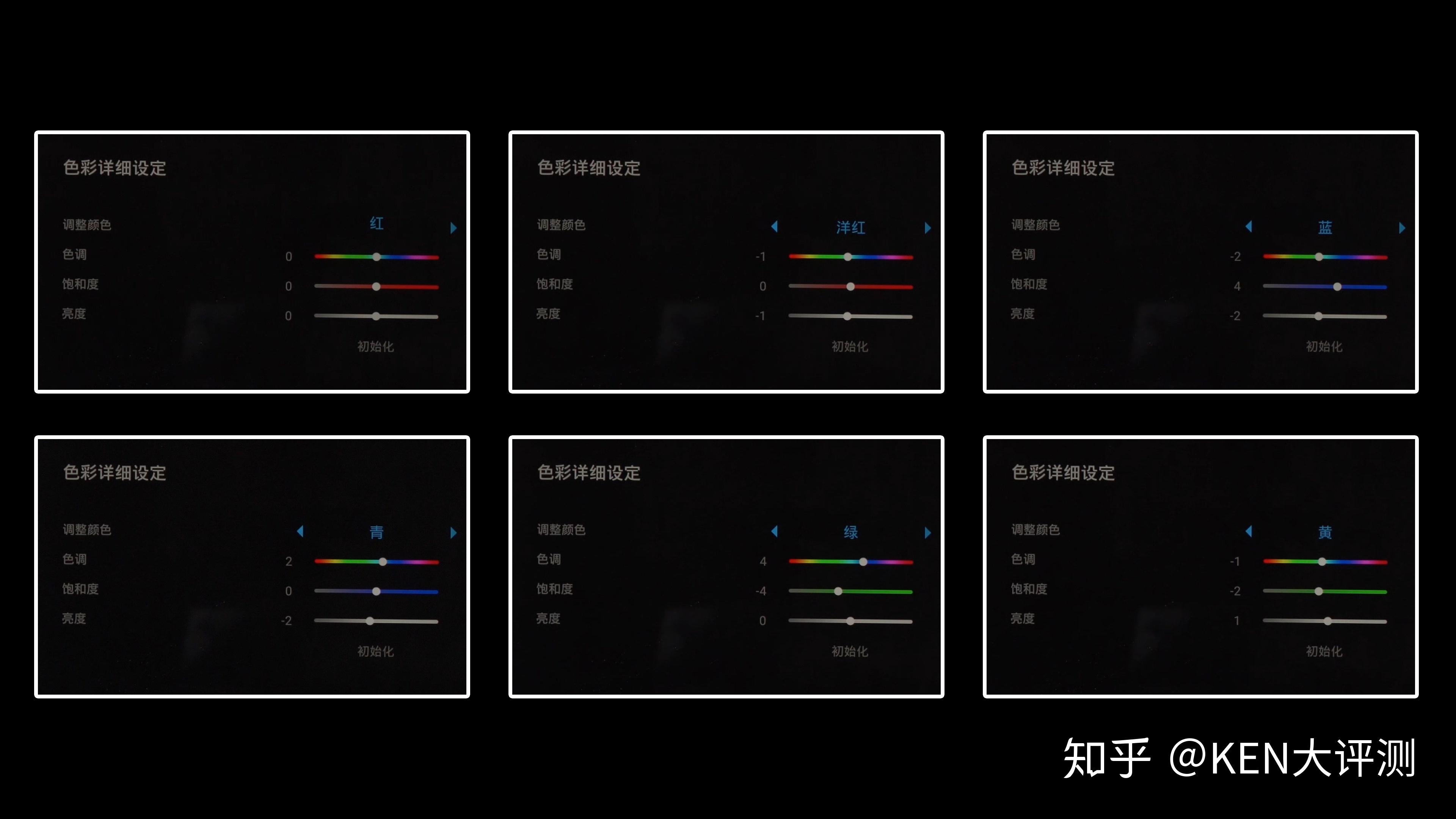 索尼x9500h校准图像设置参数,色温6500k,色准Δe0.87,白平衡Δe0.