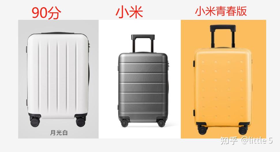 小米行李箱和90分行李箱哪个好? - 知乎