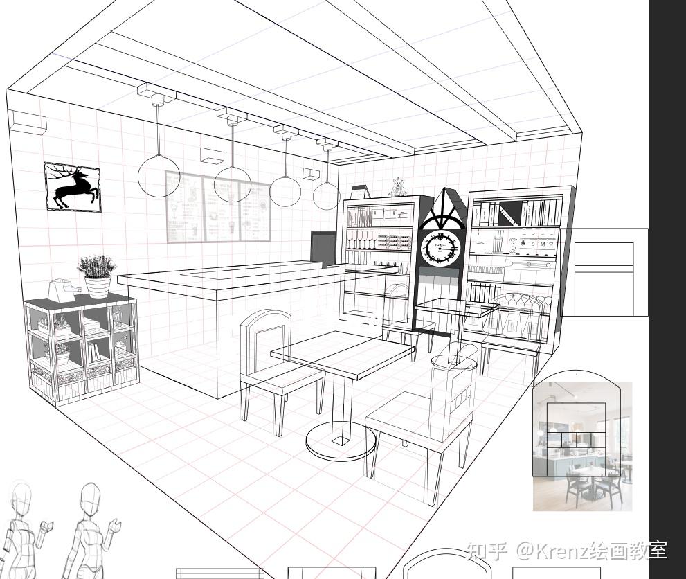 krenz绘画教室优秀作业心得基础透视与结构0092