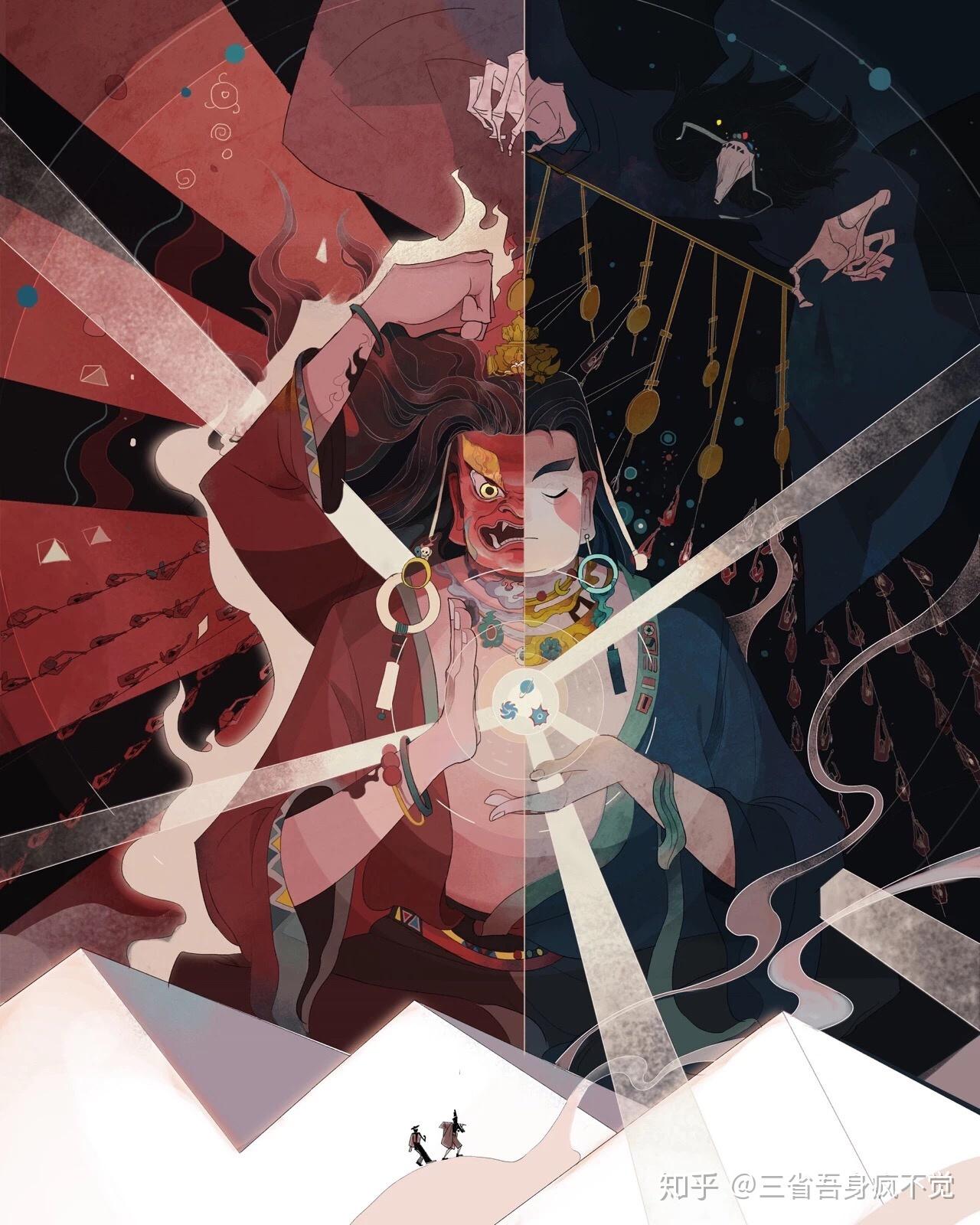 神天使和鬼魔鬼放在一起对比应该是什么样子