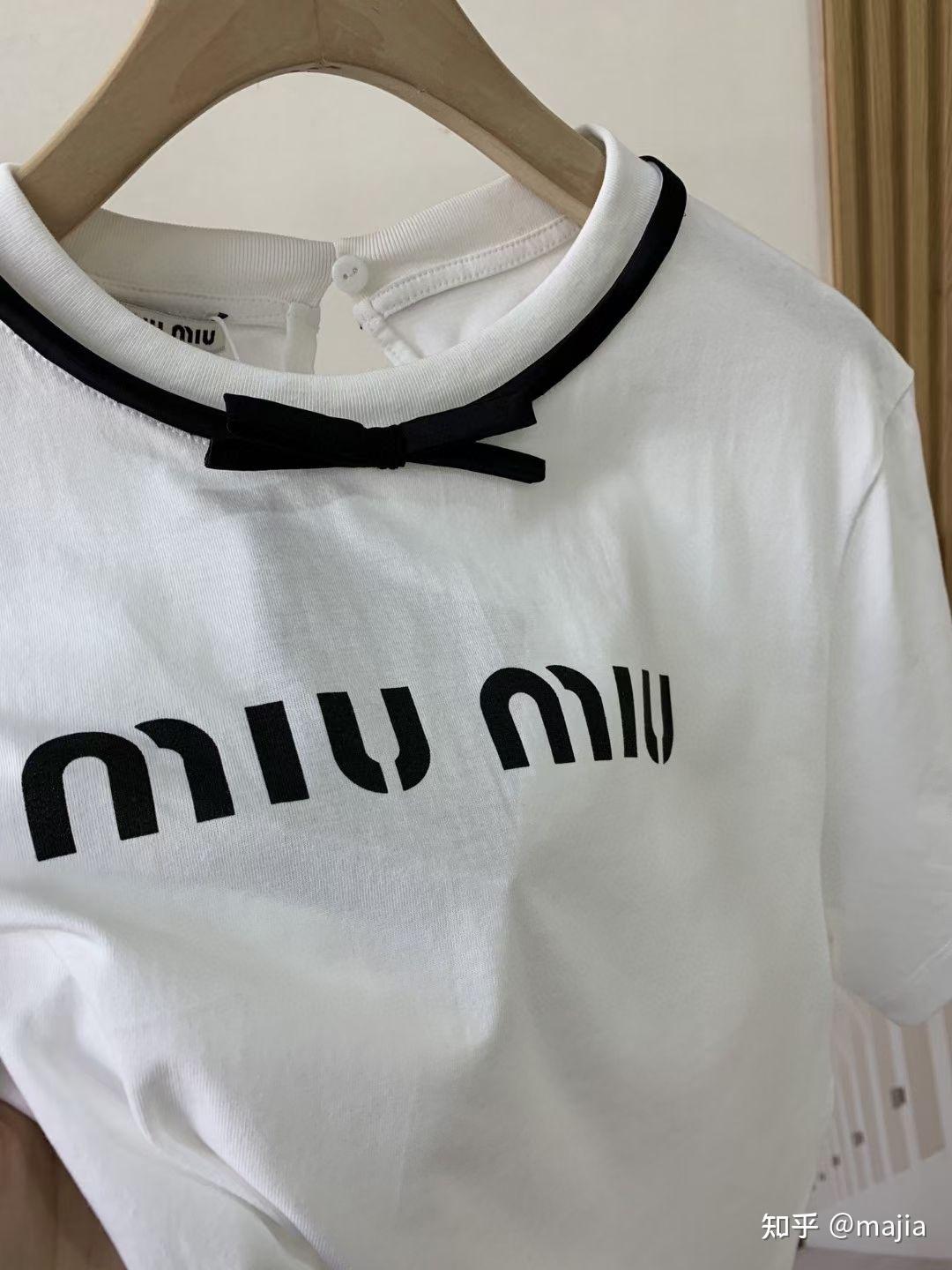 miumiu蝴蝶结女款短袖