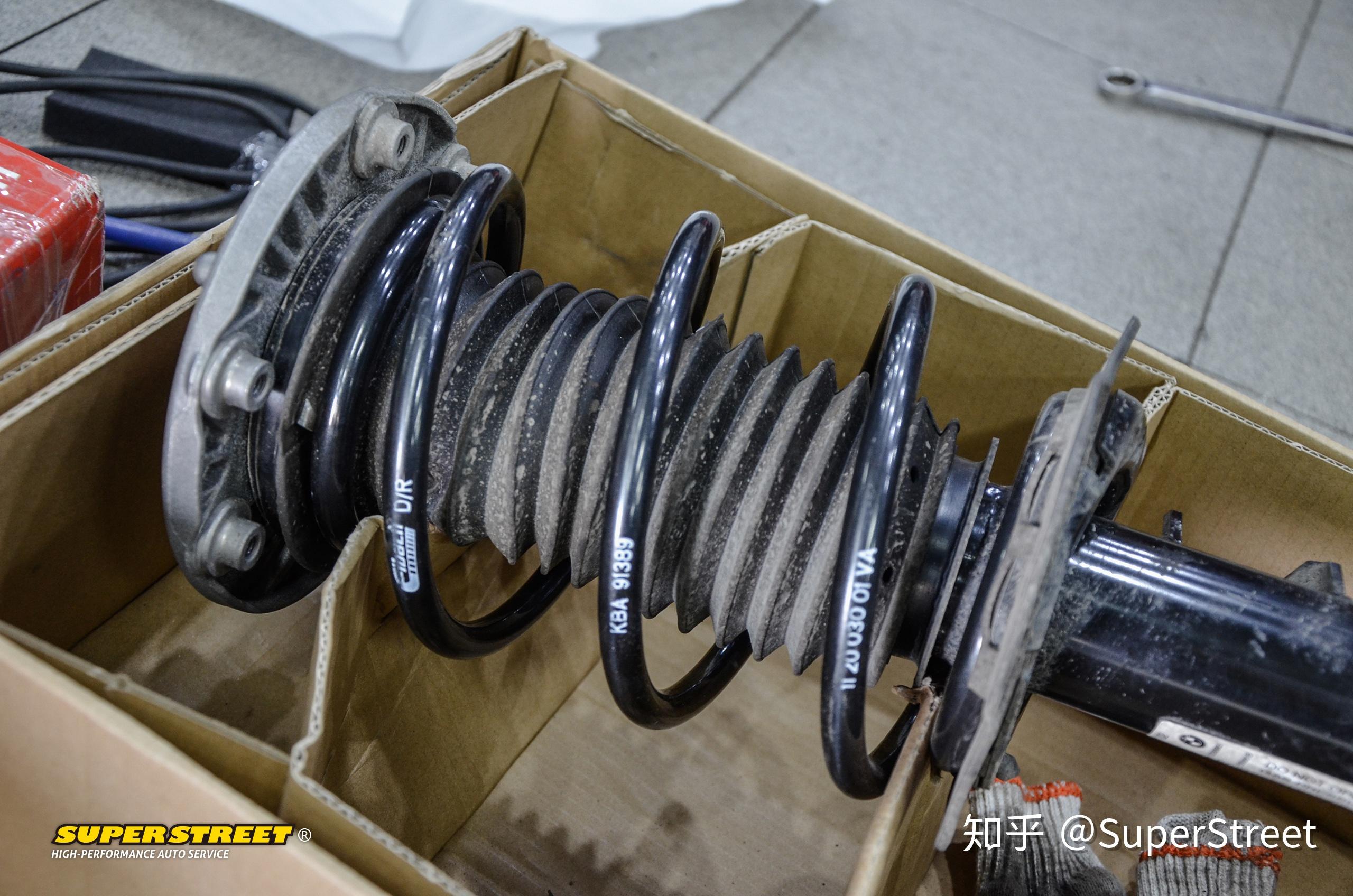 渐进式弹簧提升操控宝马1系改装艾巴赫eibach高性能短弹簧