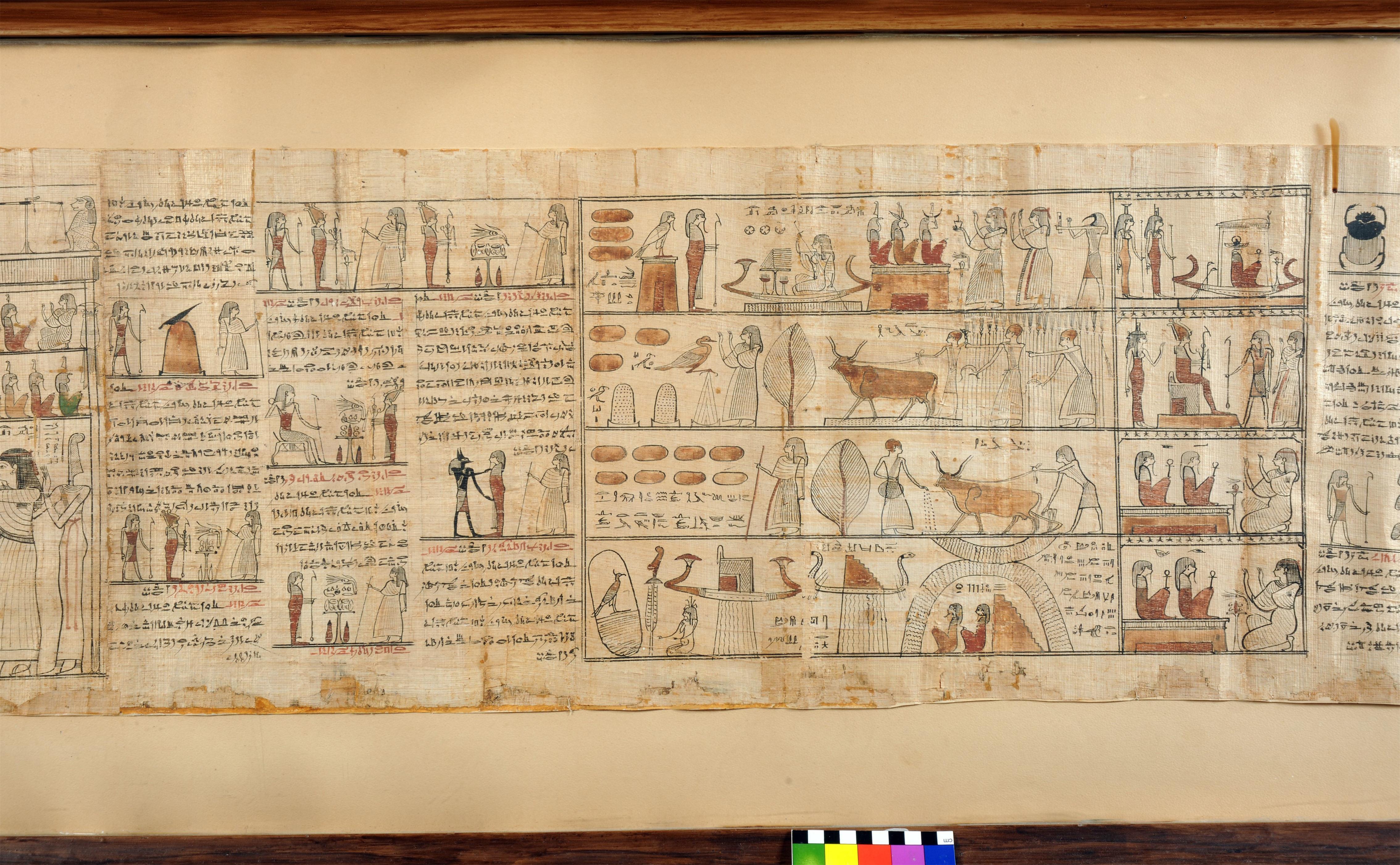 都灵埃及博物馆-藏品(4)：纸莎草画《死者之书》【高清大图欣赏】 - 知乎