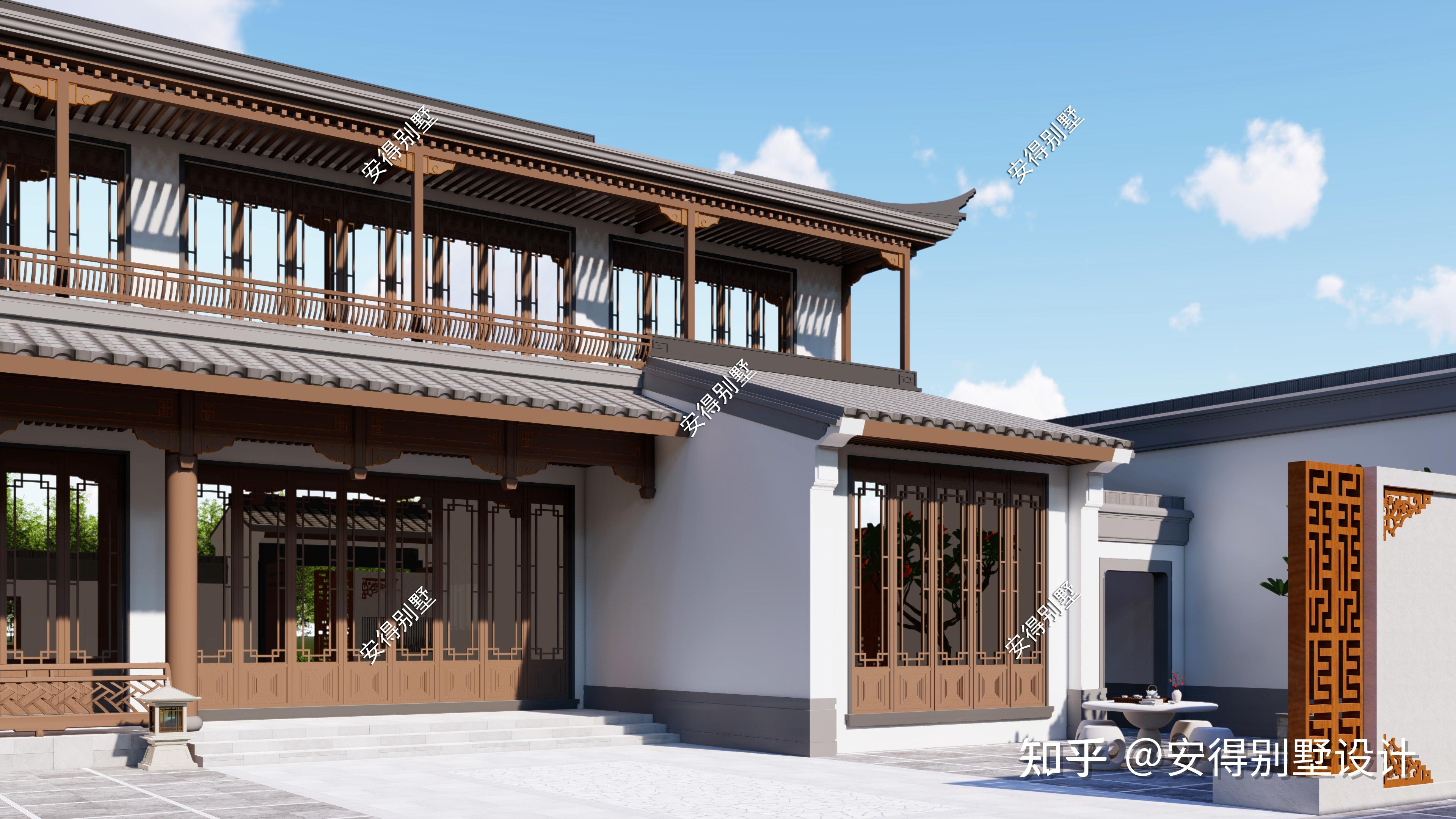 67㎡;合院别墅二:带地下车库的1层合院,典雅大方的外观,精致温馨的