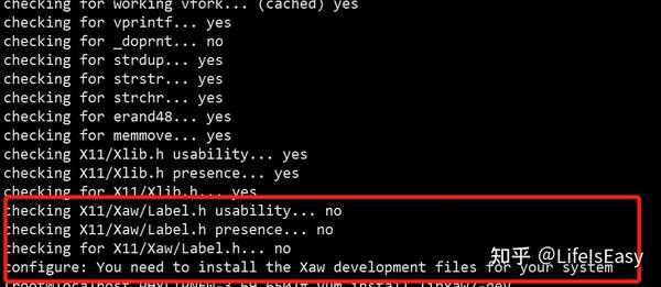 Centos8执行./configure Make报错，提示需要安装Xaw Development - 知乎