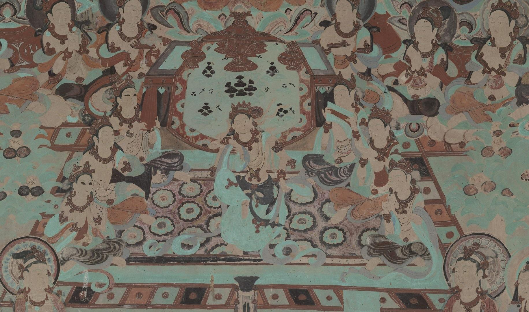 【神游千年,大美敦煌】晚唐-12窟-四壁三铺加屏风画,堂堂大观【高清大图200多幅】 - 知乎