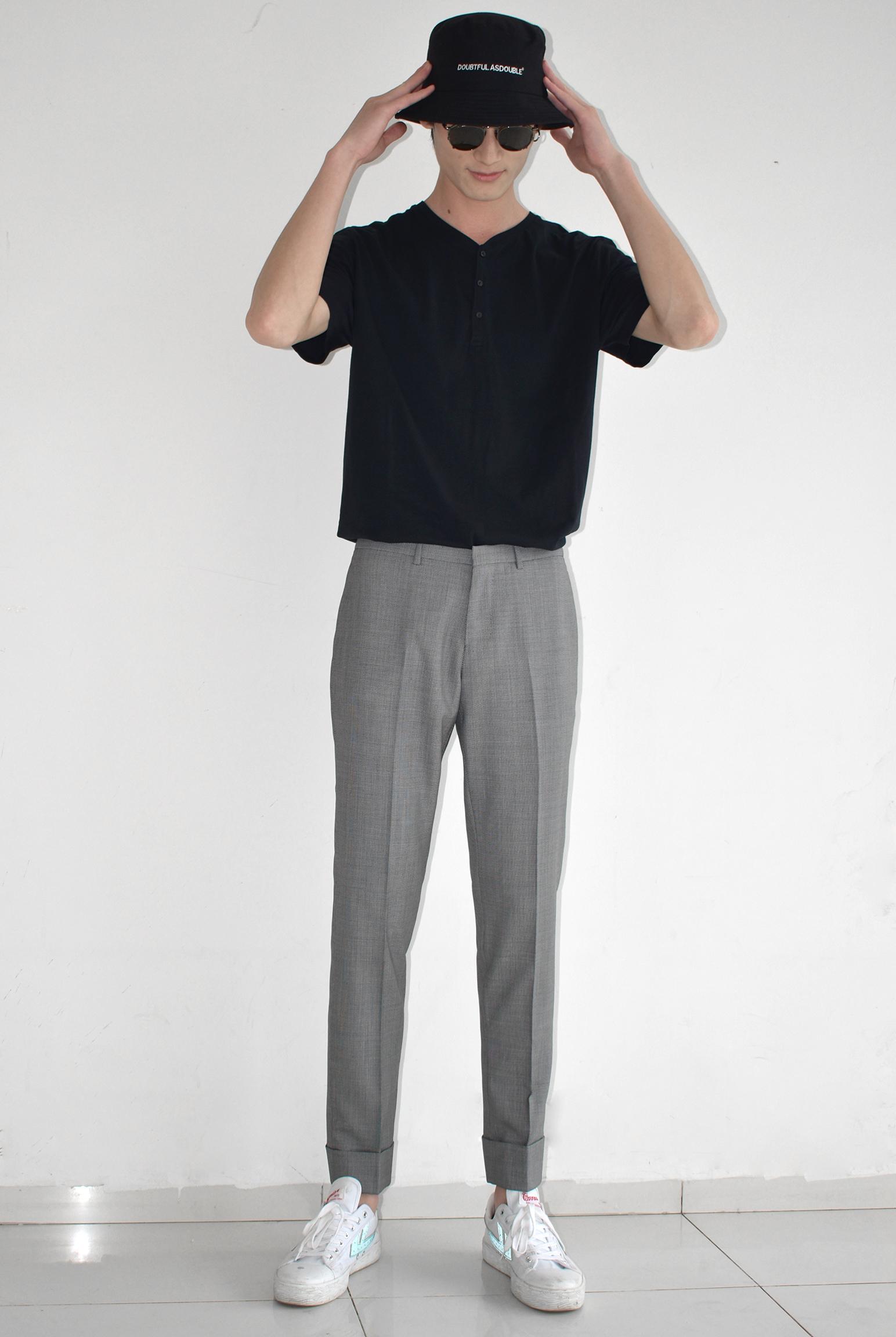 po图,高高瘦瘦的男生怎么穿衣?