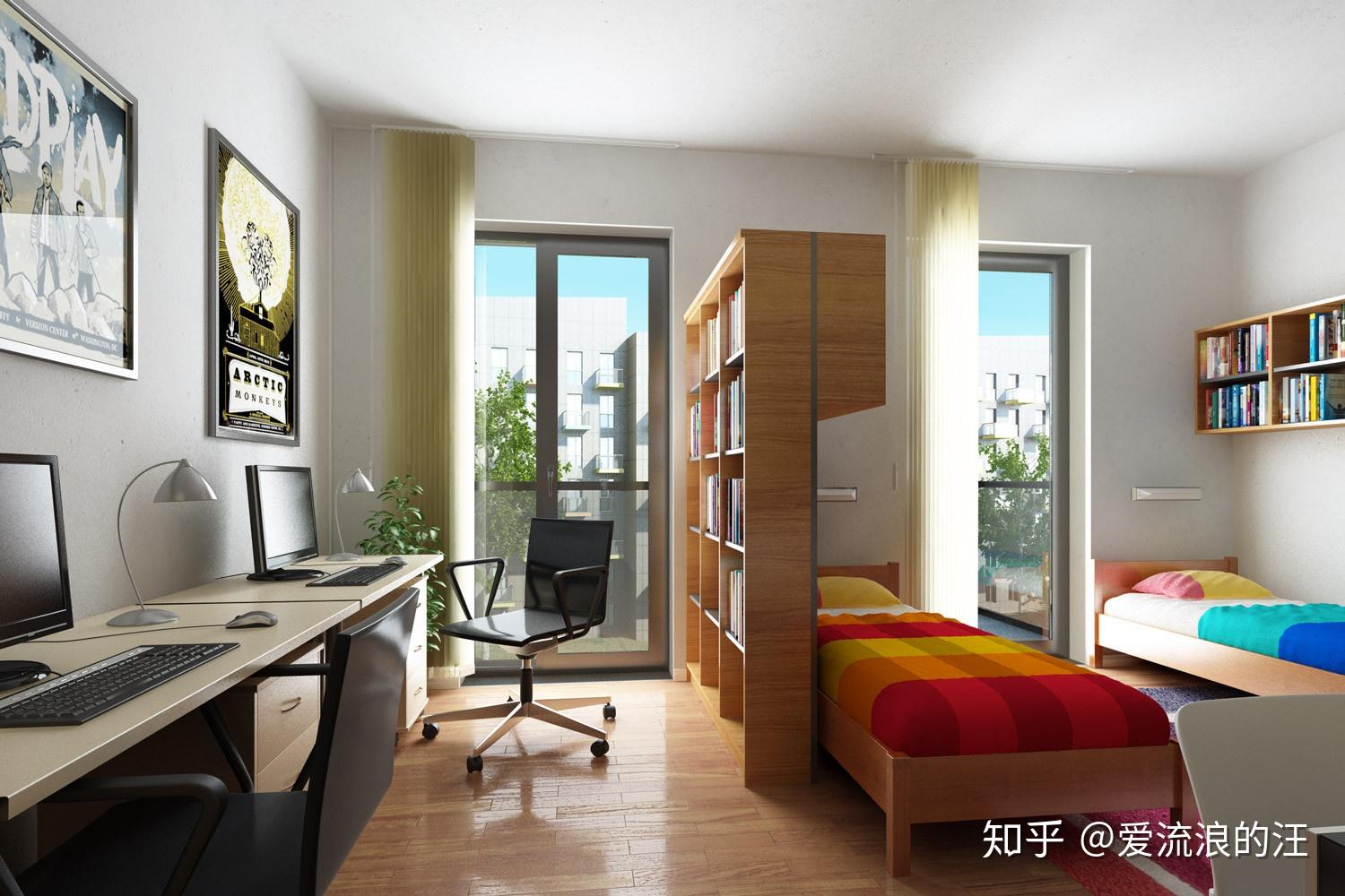 双人间的宿舍怎么布置看起来才不会像宾馆标间