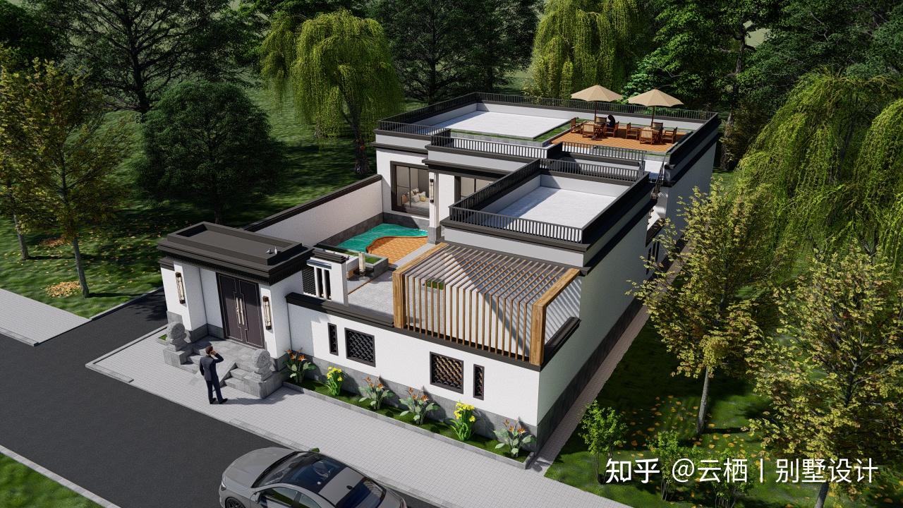 有303平,但房子只能建180平,最终设计成正房 东厢房