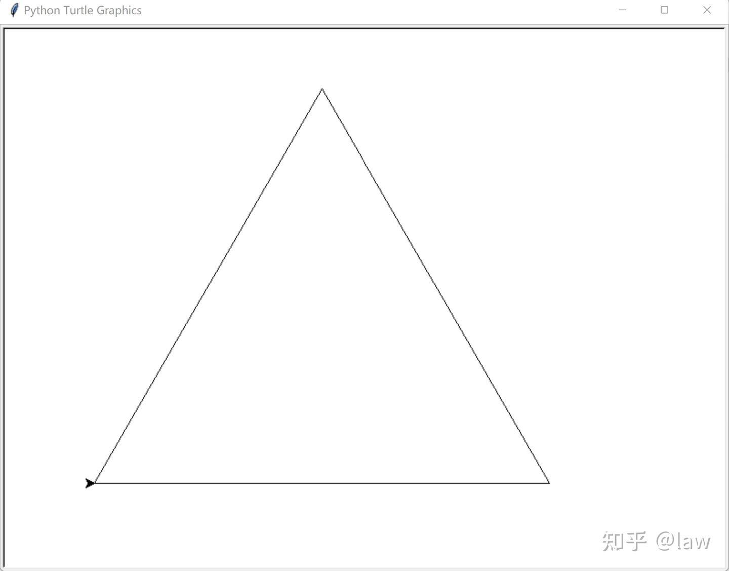 python turtle库递归画奇异三角形 - 知乎