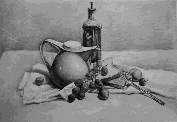 素描静物怎么提高？画素描静物并不难，关键看有没有画好这几点！ - 知乎