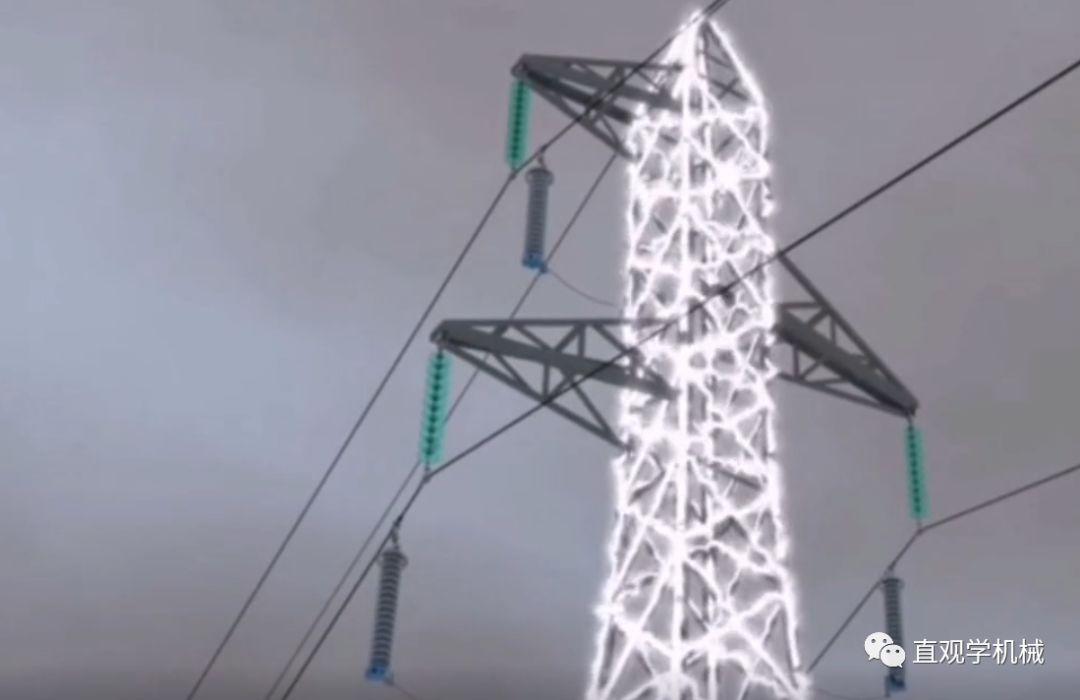 电力线上安装氧化锌避雷器后,当雷击时,雷电波的高电压使压敏电阻击穿