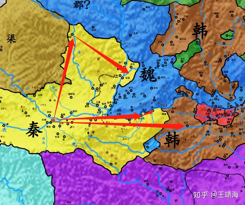 秦武王时期地图图片