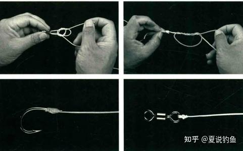 日本专业矶钓书籍钓组电车式血管式棉线结打结