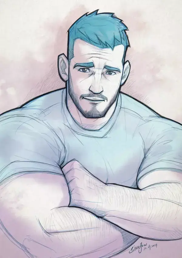 他笔下创造的男人,简直就来自伊甸园,美如画中仙,你完全挑不出任何的