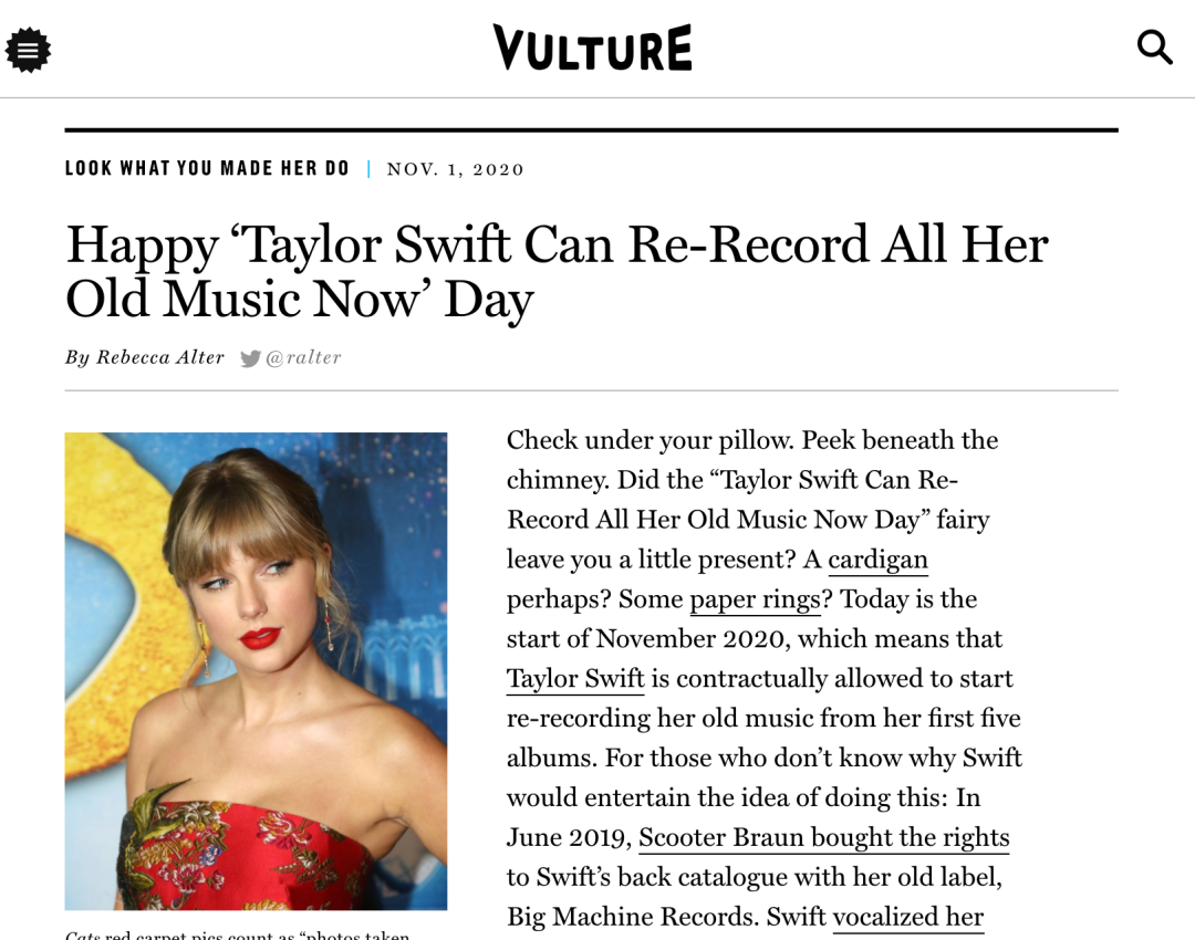 无奈,泰勒·斯威夫特的录音版权又被卖了