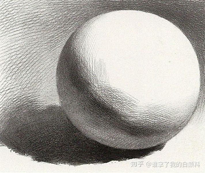 素描基础入门 素描几何体球体明暗素描 单体素描绘画步骤
