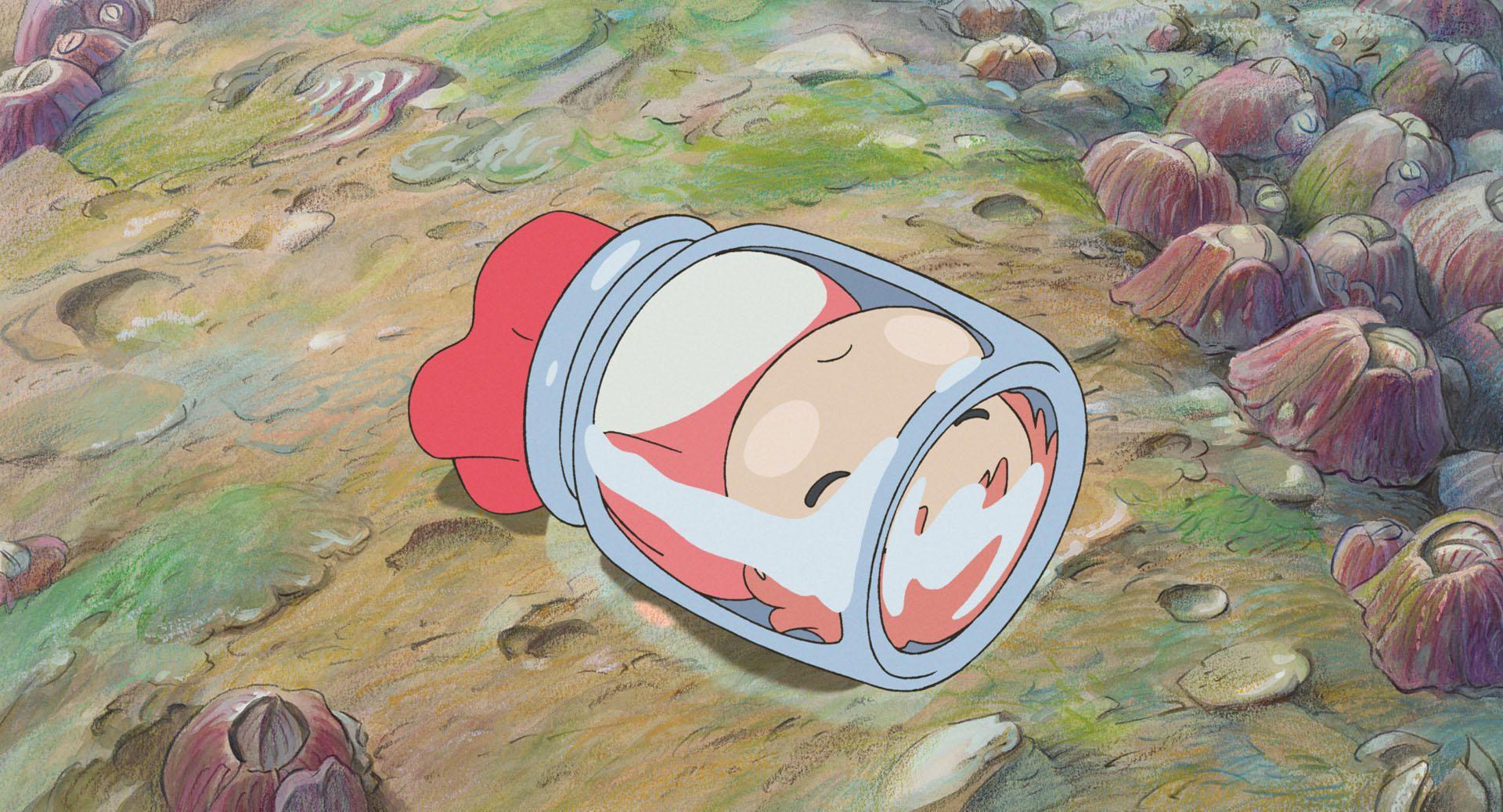 宫崎骏动漫电影《悬崖上的金鱼姬》电脑壁纸 
