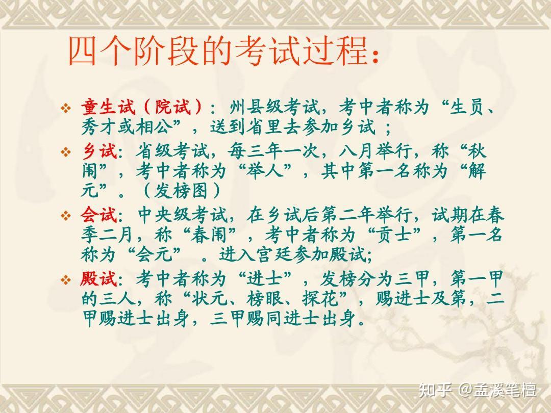 盘点古代科举制度 - 知乎
