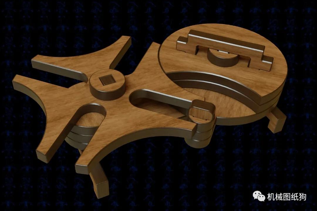 生活艺术槽轮机构激光切割模型3d图多种格式