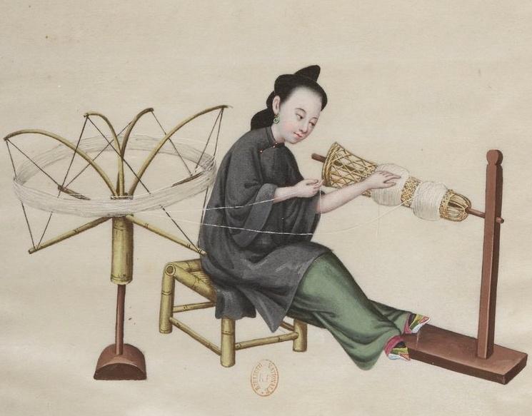 养蚕缫丝与棉布生产图【附:慈禧宫廷丝织业纪实《御香缥缈录》节选与德龄公主老照片】 - 知乎