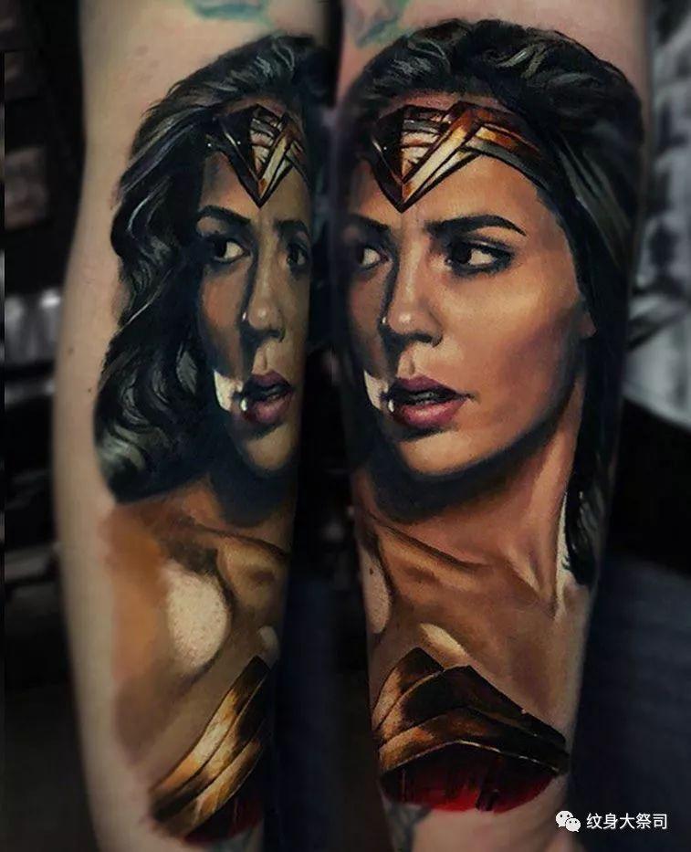 神奇女侠,纹在身上都这么美!
