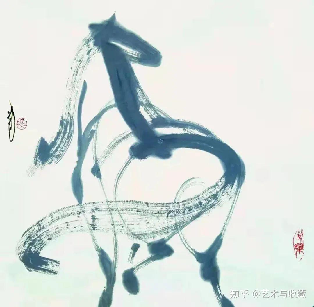 画家何远鸣画马作品欣赏