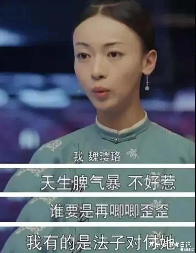 令人第一时间想到那个我,魏璎珞,天生脾气暴躁不好惹的奇女子,两者