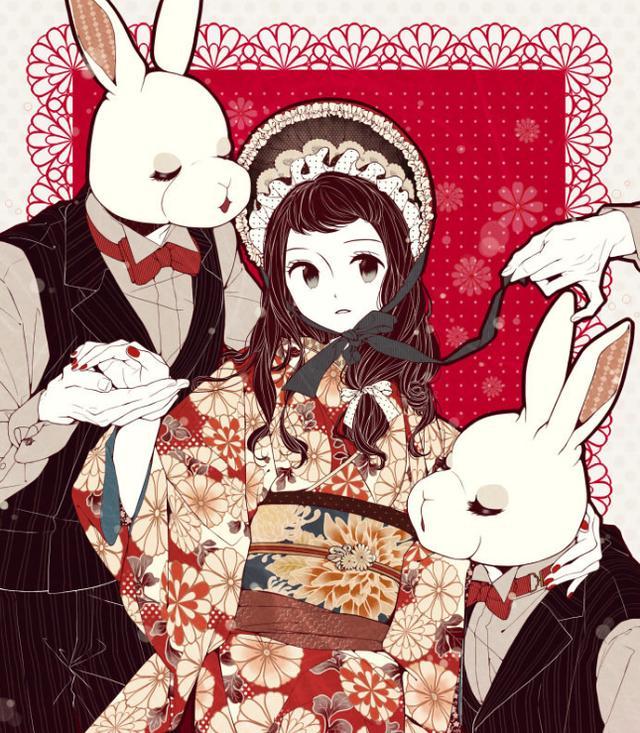 二次元和风手绘:活泼动人的小姐姐,对未来充满了希望!