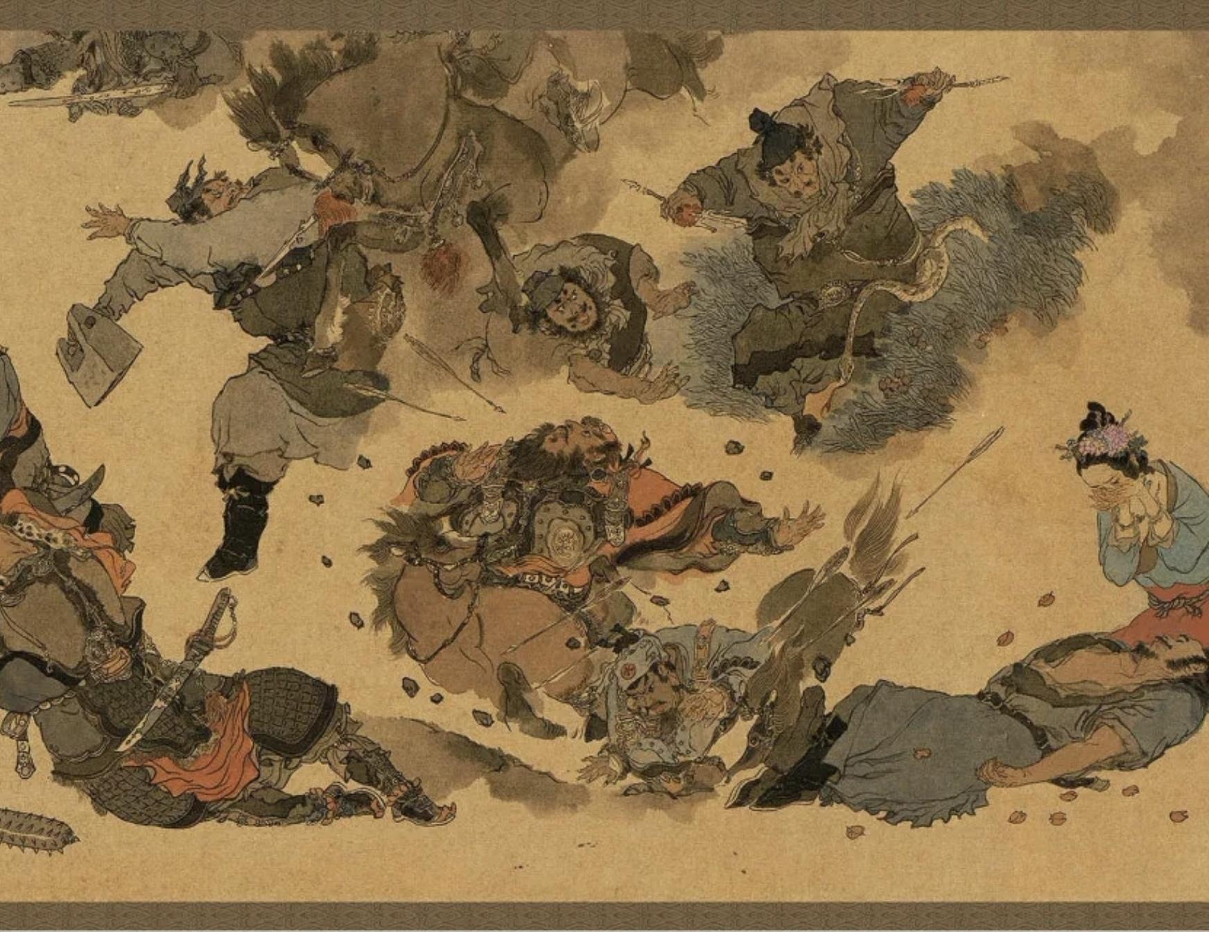 戴敦邦《罡煞归神图》梁山群雄之结局