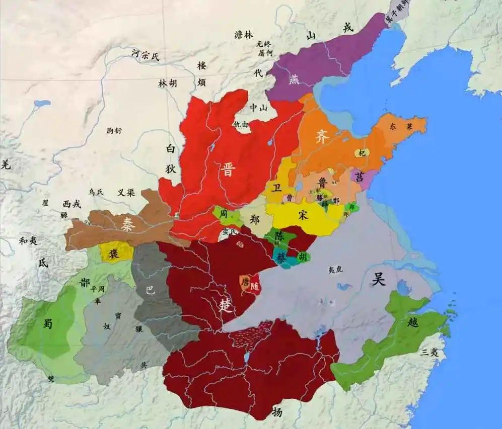 【春秋战国2】春秋战国地图与诸侯国面积估算 - 知乎