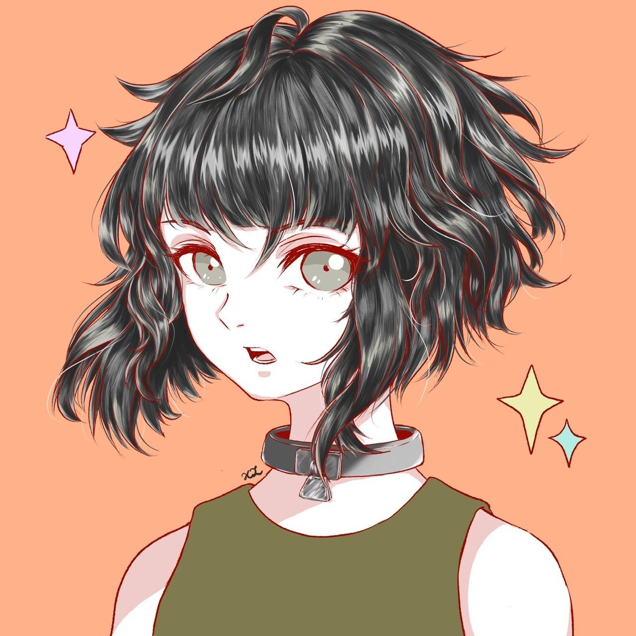 教你绘制蓬松卷发的画法教程! - 知乎