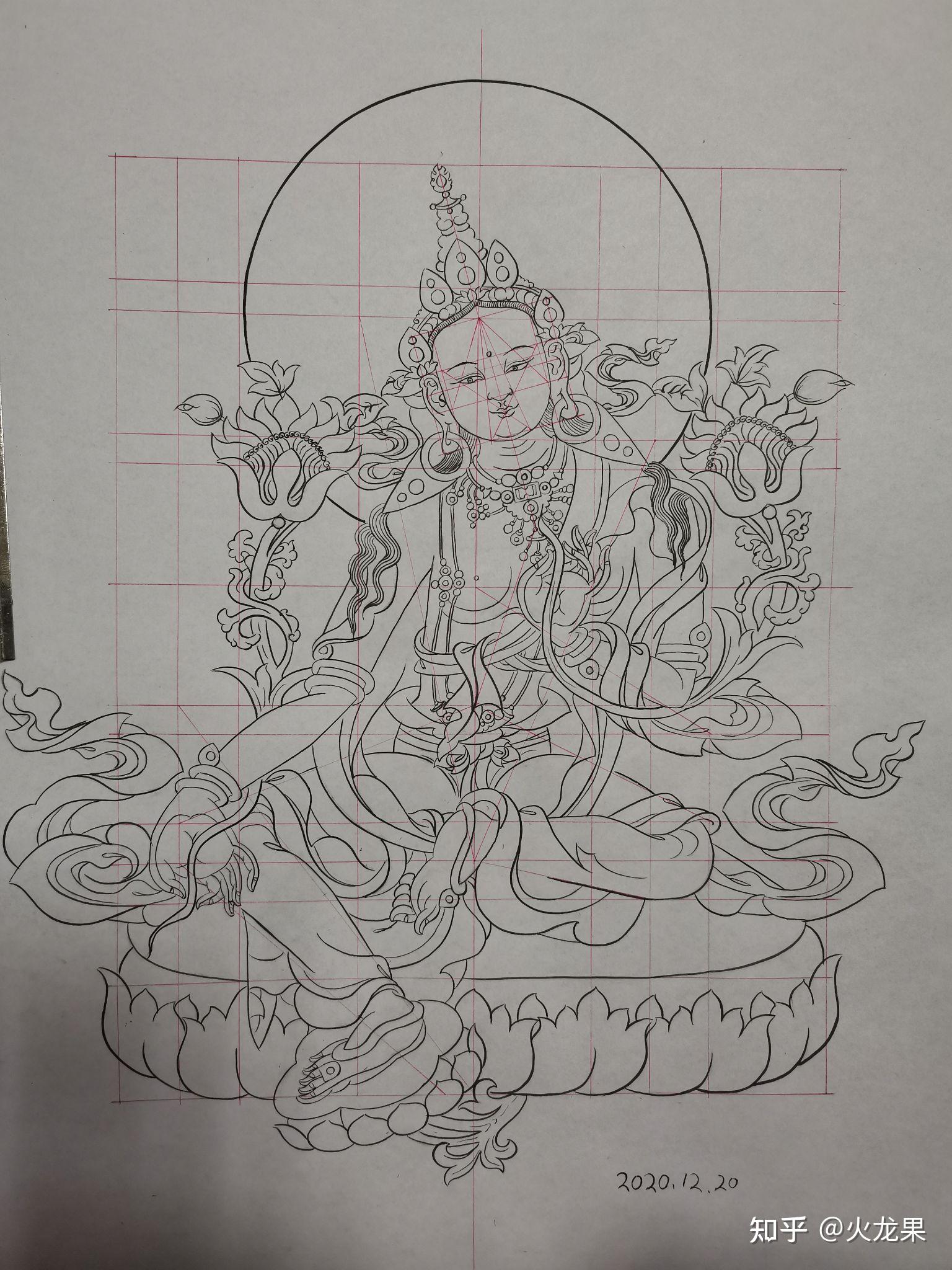 如何从头学习画唐卡?