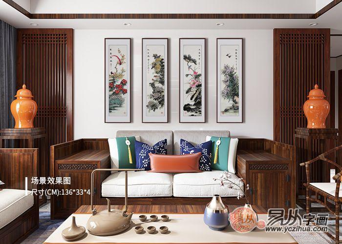 客厅挂石开花鸟画 尽显艺术底蕴 - 知乎