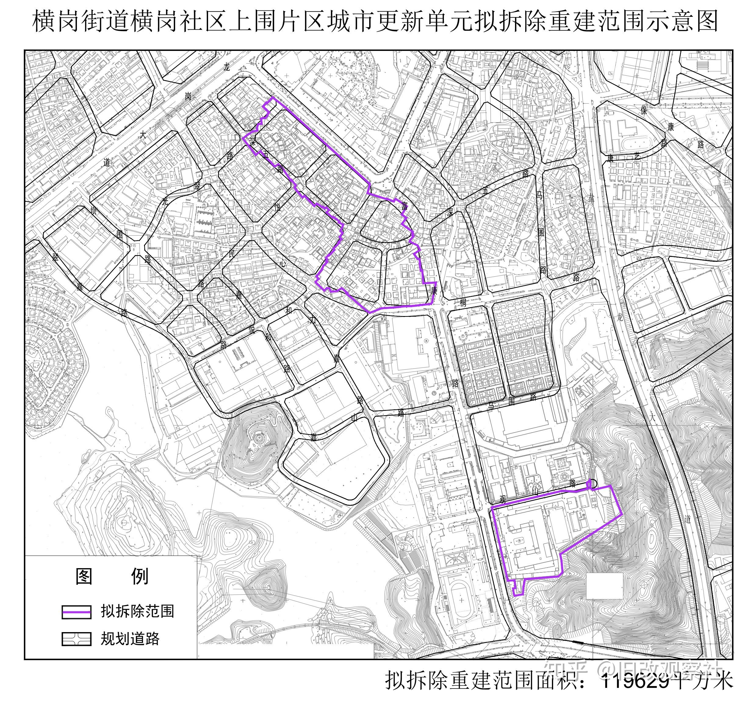 横岗街道地图图片