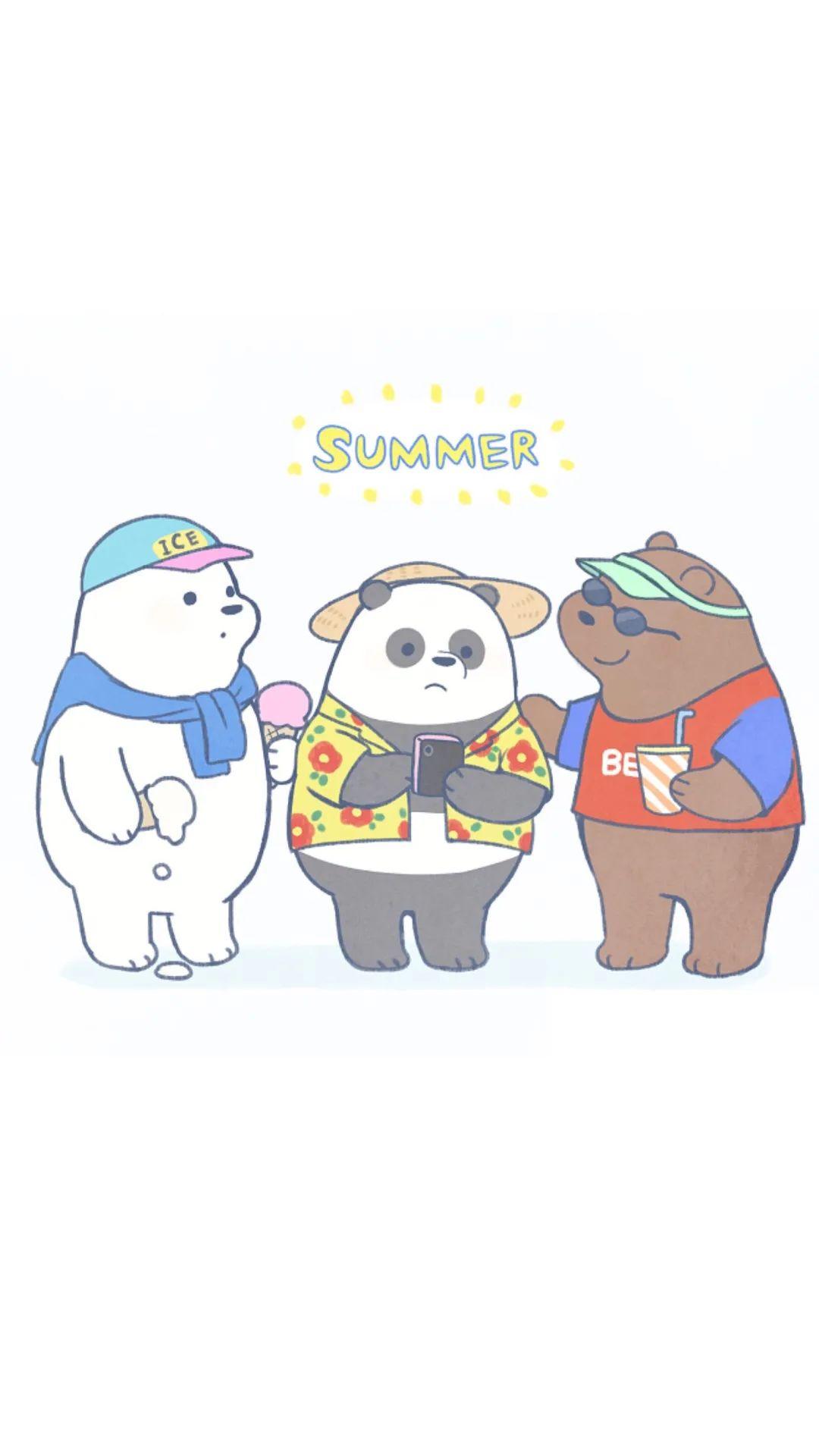 有没有三只裸熊的全屏壁纸? - 知乎