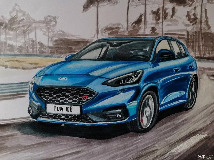 我的z态度手绘福特最强小钢炮福克斯st