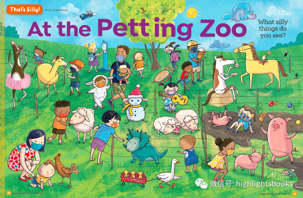 本期的thats silly中呈现出的场景是在一个宠物公园里,可以看到各种