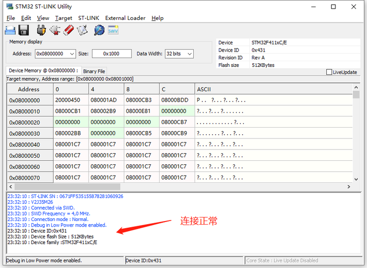 Stm32 st link utility 