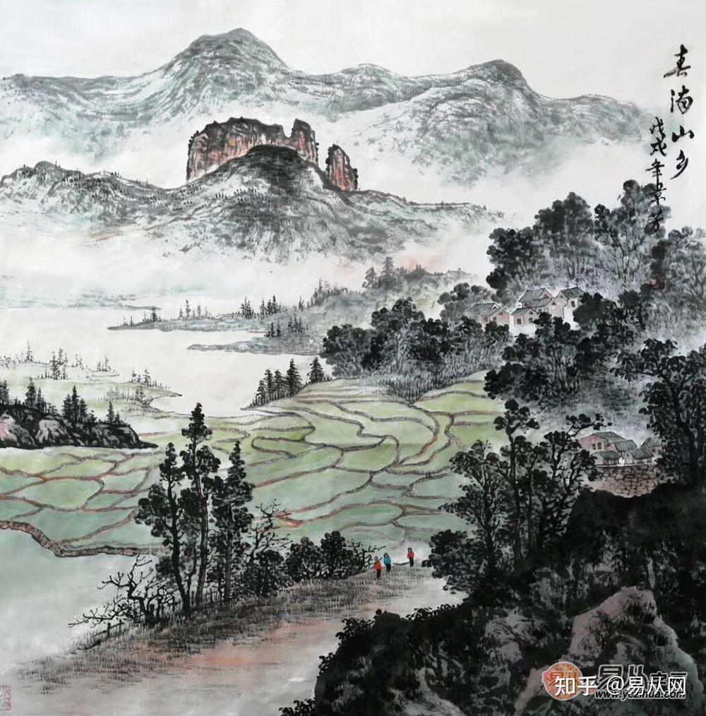 画家张景芳 目中有山 意中有水