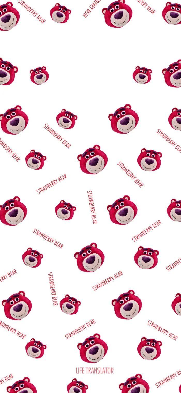 玩具总动员卡通可爱草莓熊高清壁纸1