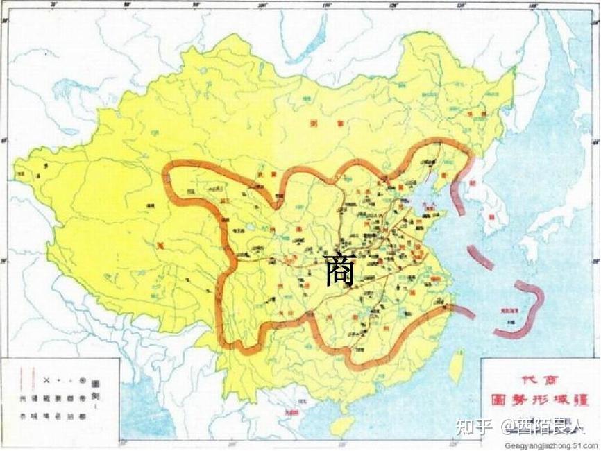 参阅：1. 夏朝面积：210万平方公里夏朝疆域图2. 商朝的面积：270万平方公里