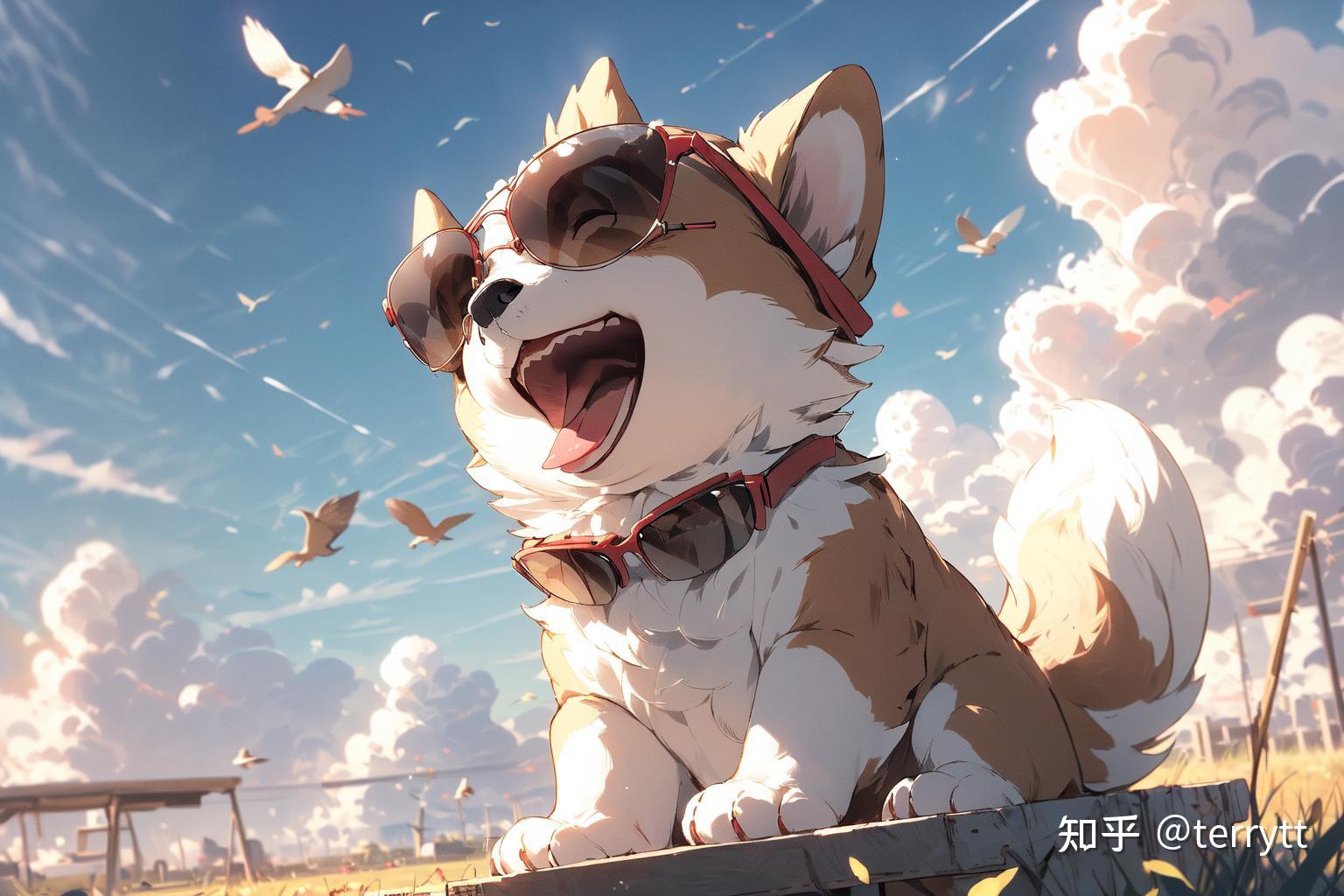  cute dog midjourney style dog lora 