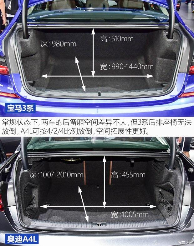 亦敌亦友全新宝马3系静态对比奥迪a4l