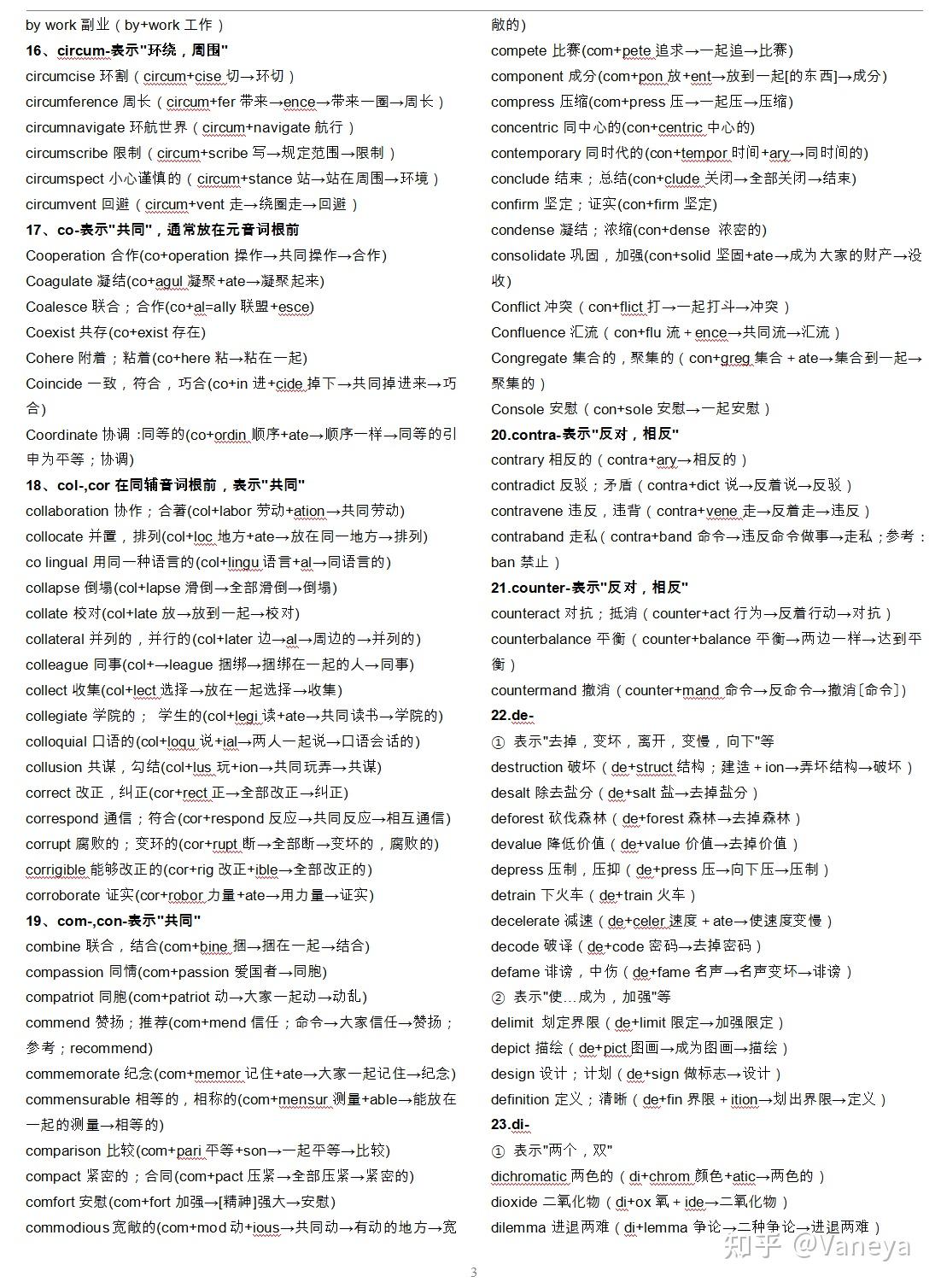 英语学习方法 | 单词词根词缀整理，轻松拿下4️⃣6️⃣ - 知乎