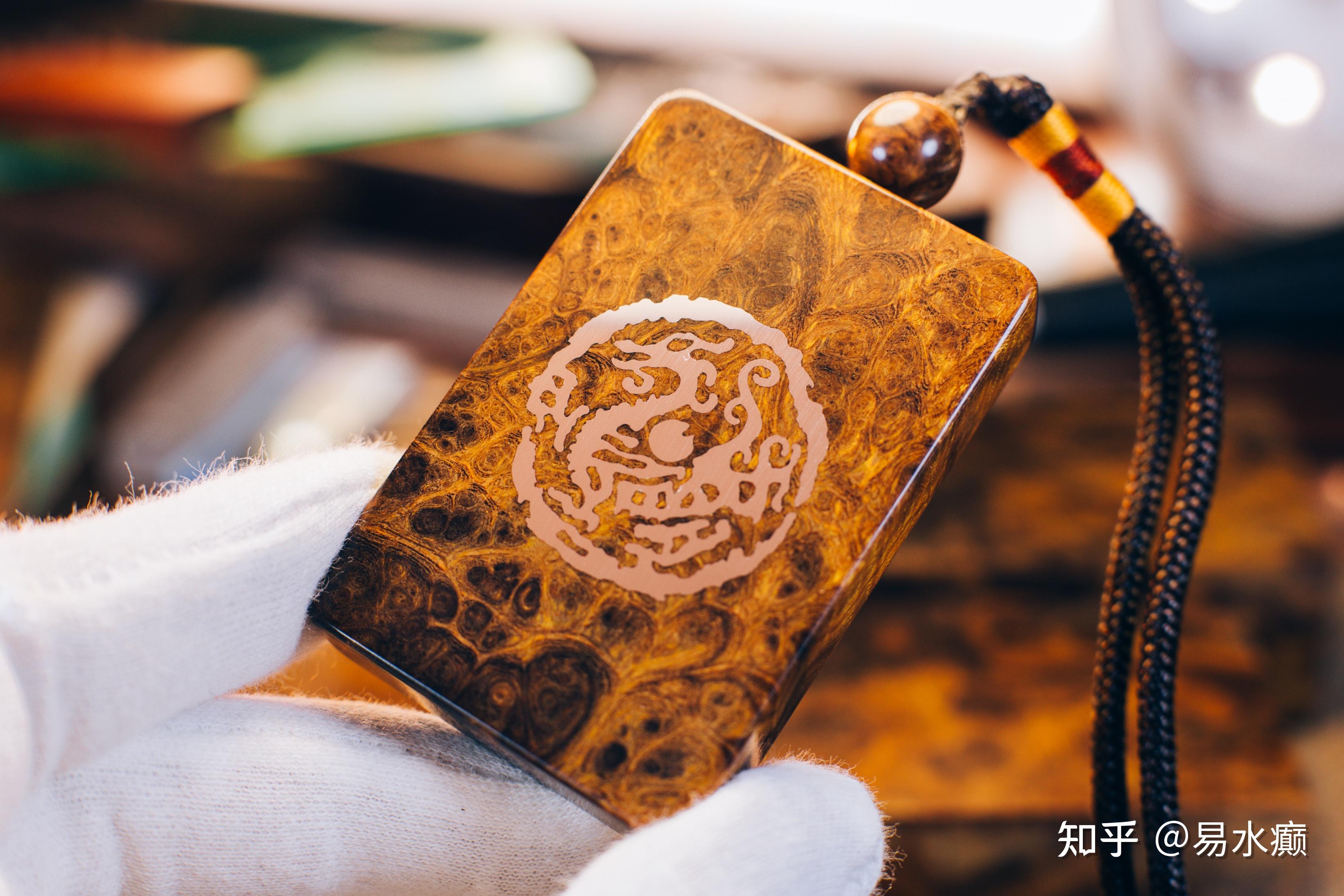 【沙漠铁木嵌银】瓦当龙