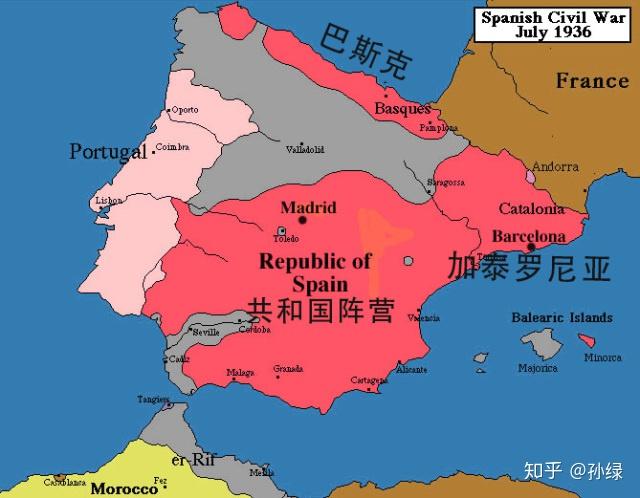 西班牙历史朝代顺序表