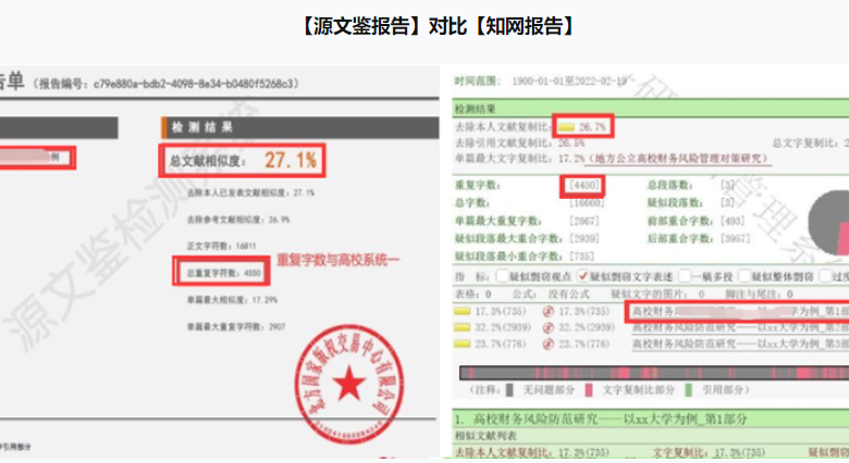 源文鉴查重和知网一样吗