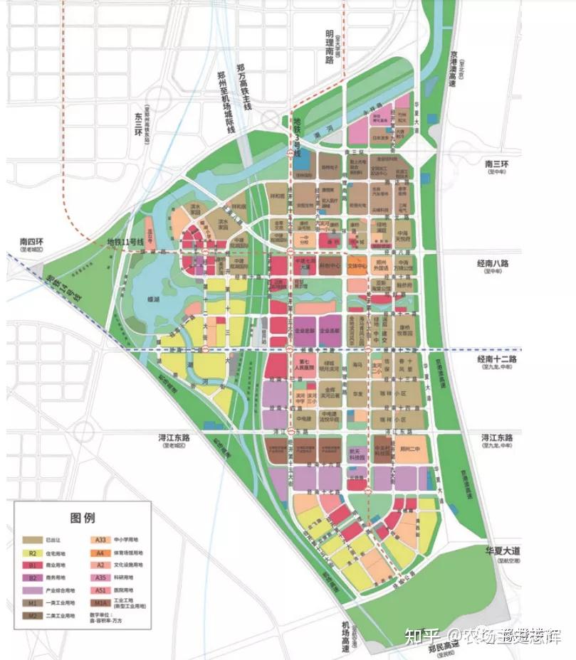 郑州滨河国际新城规划图片