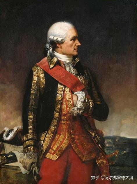 抗英奇侠罗尚博,他与拉法耶特侯爵和德-格拉斯一同被认为是对独立战争